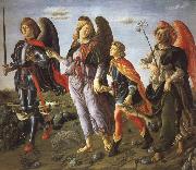 Francesco Botticini Tobias and the Tree Archangels France oil painting artist